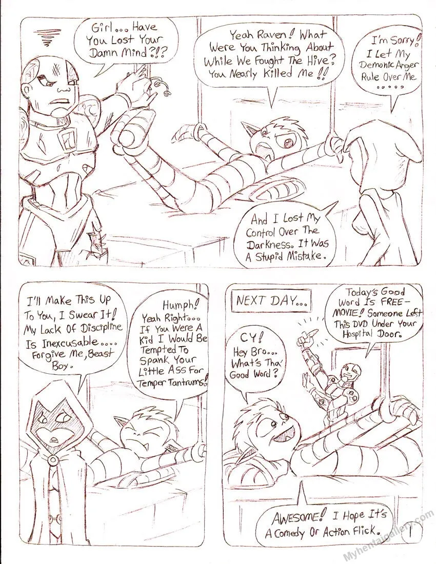Raven's Regret porno comics Cover