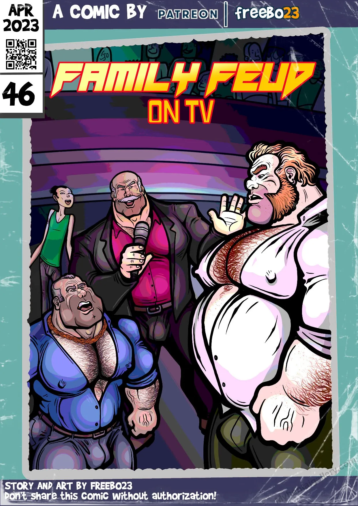 Family Feud On TV porno comics Cover