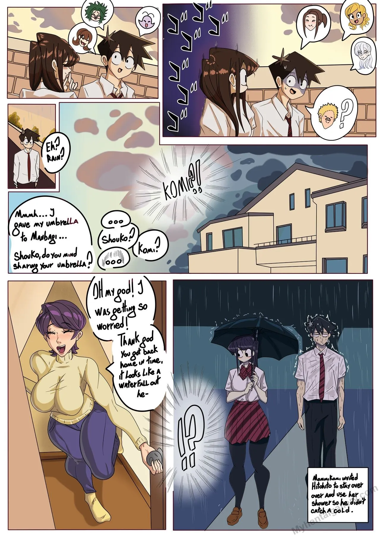 Sleepless Komi-San porno comics