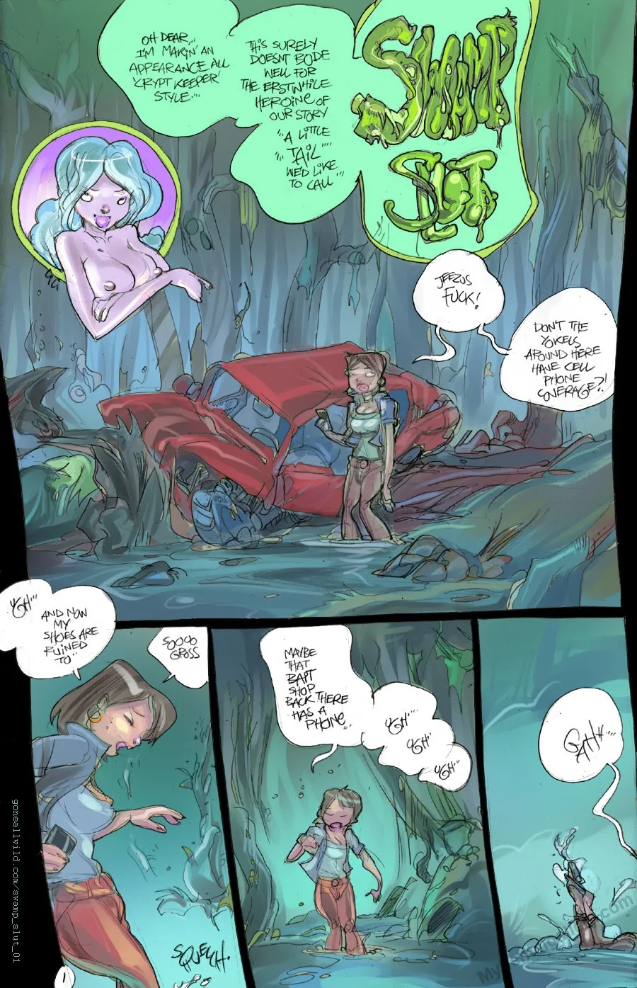 Swamp Slut porno comics Cover