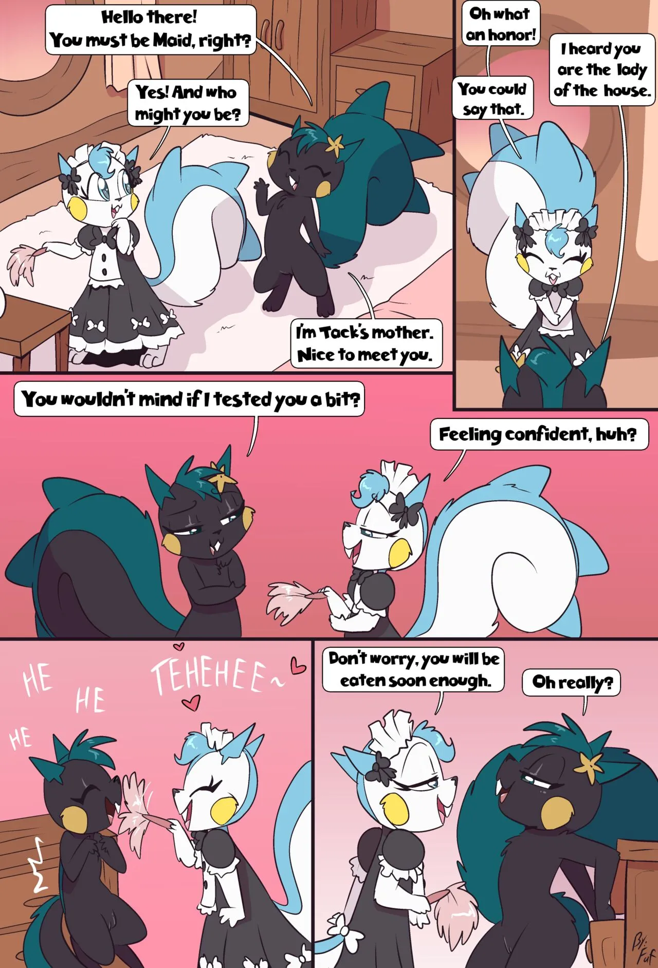 Maid Meets Tack's Mom porno comics Cover