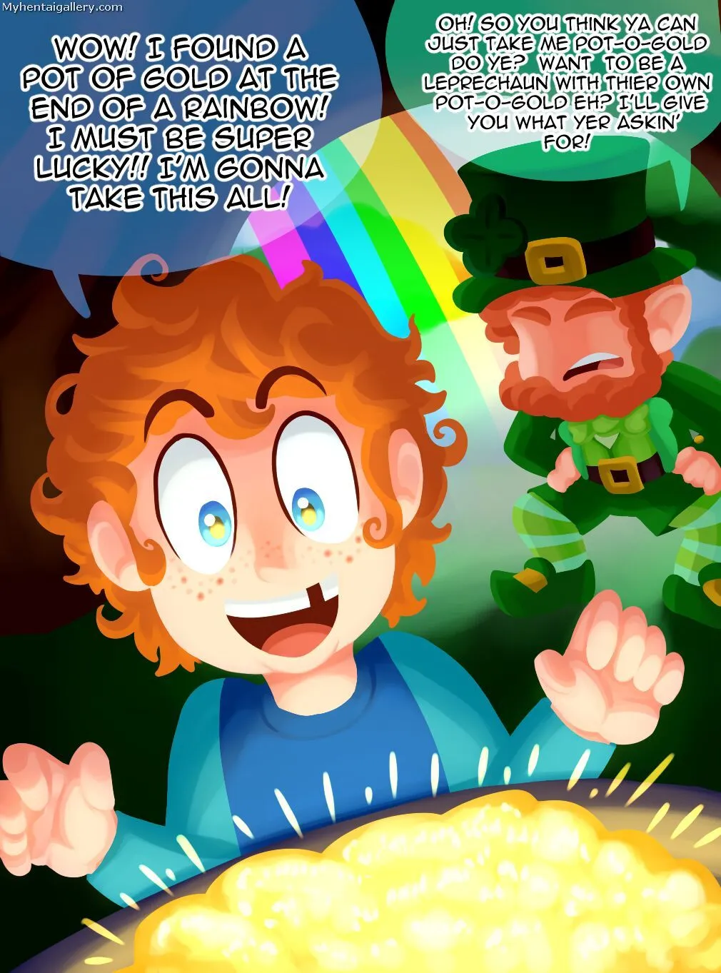 A Leprechaun's Pot-O-Gold porno comics Cover