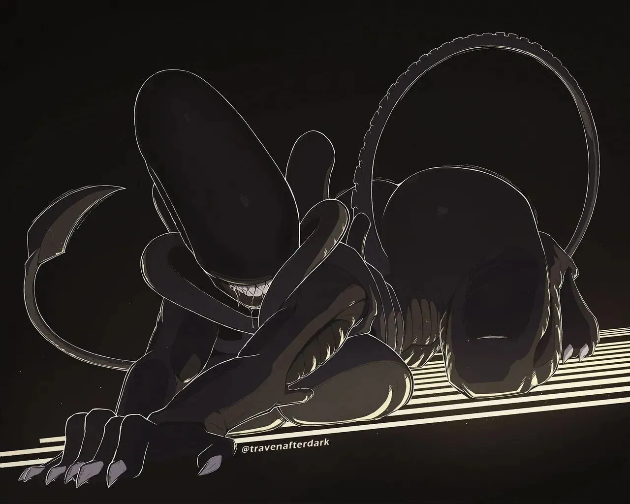 Xenomorph Backshots porno comics