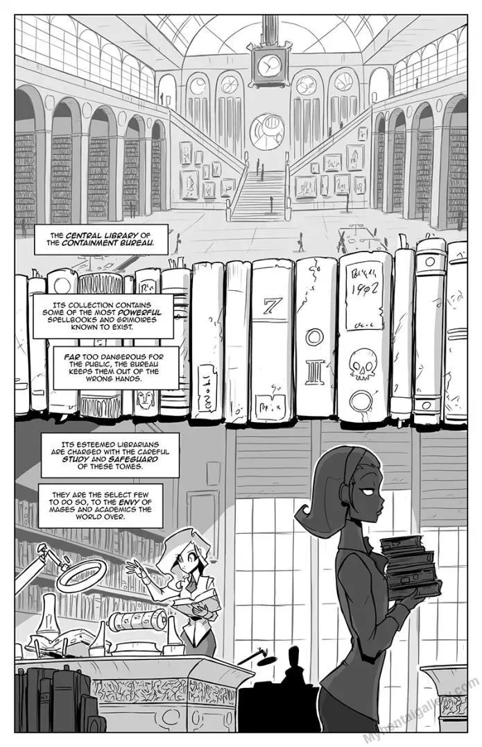 Library Scary porno comics Cover