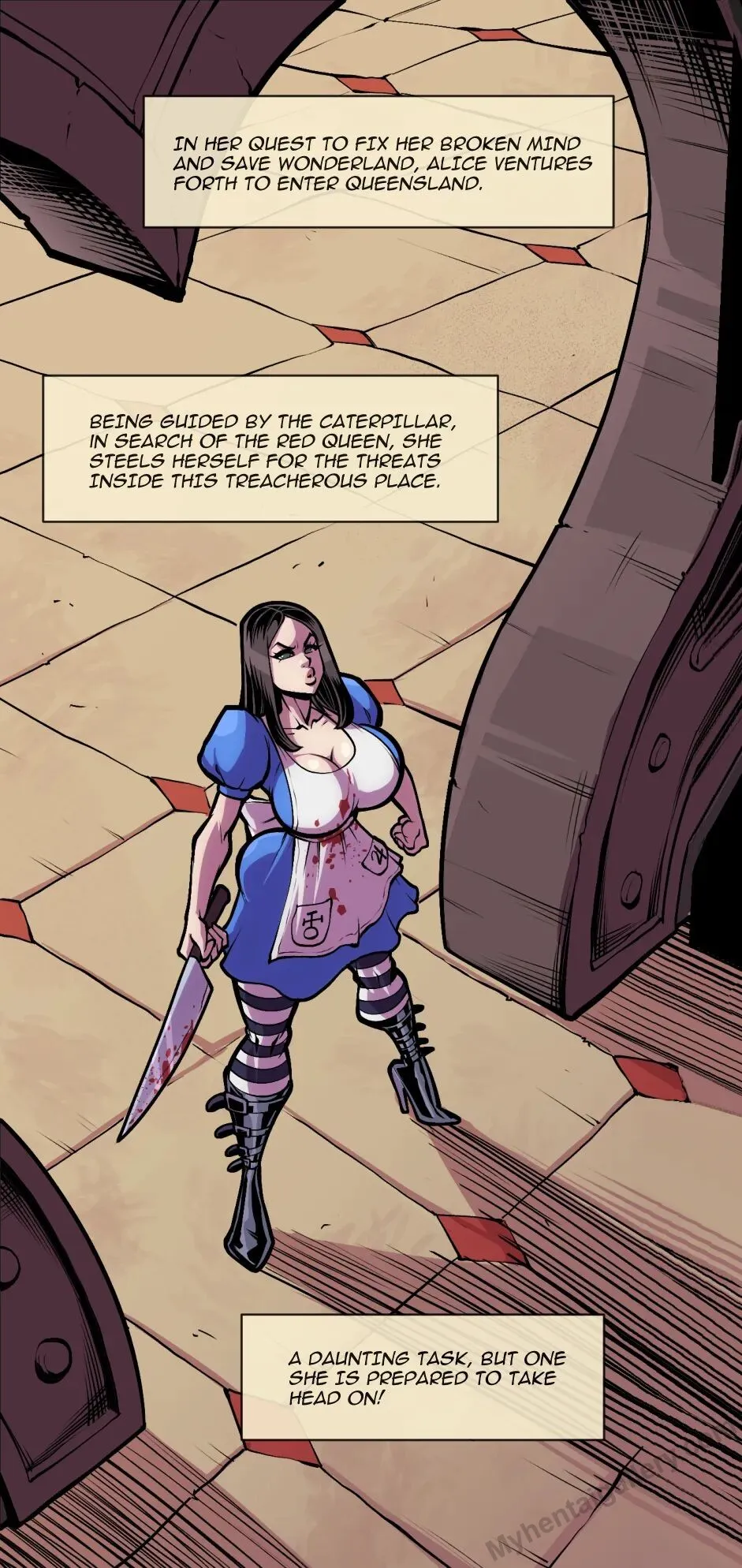 Alice In Search Of The Red Queen porno comics Cover