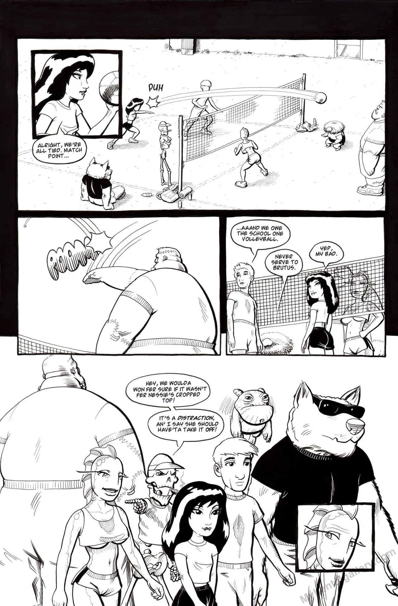 Boneyard - Volleyball porno comics