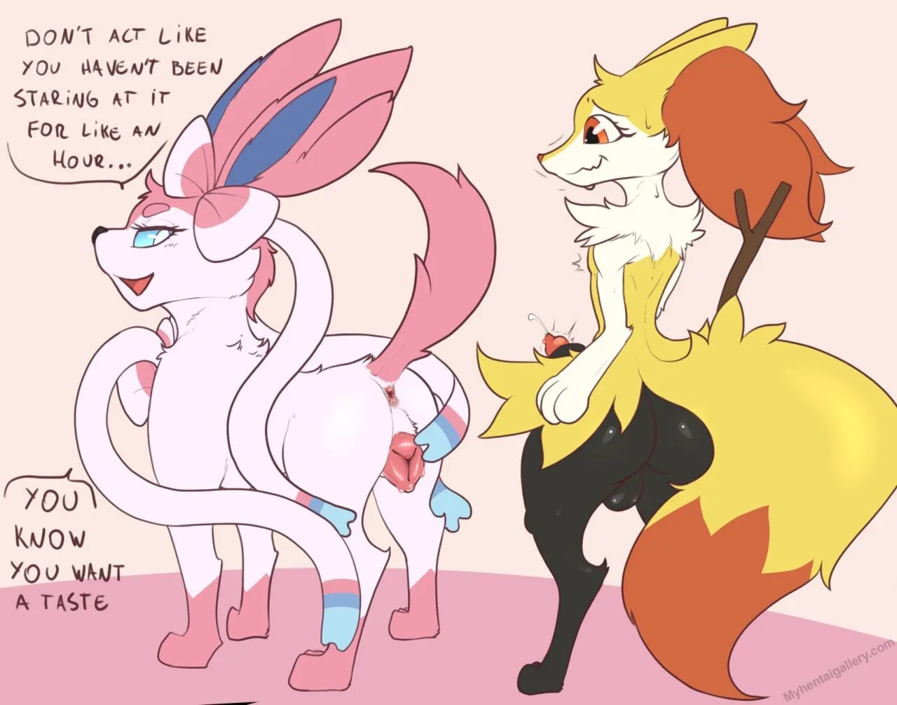 Mischievous Sylveon And Horny Braixen porno comics Cover