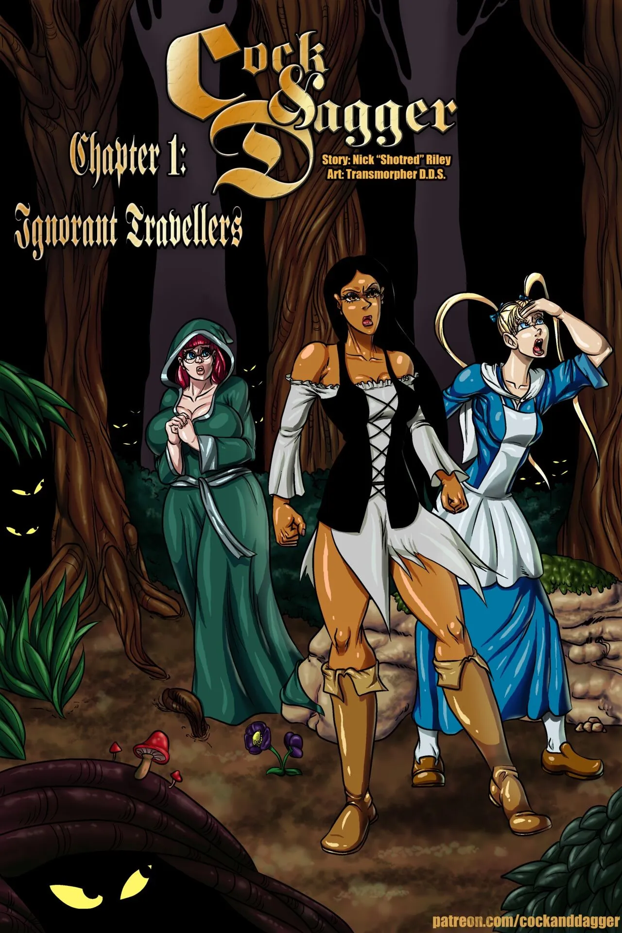 Cock & Dagger 1 - Ignorant Travellers porno comics Cover
