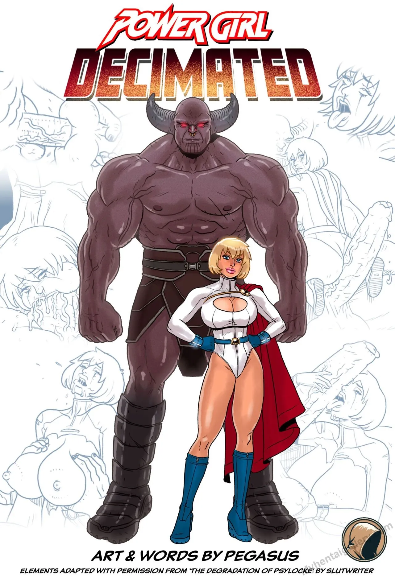 Power Girl Decimated porno comics Cover