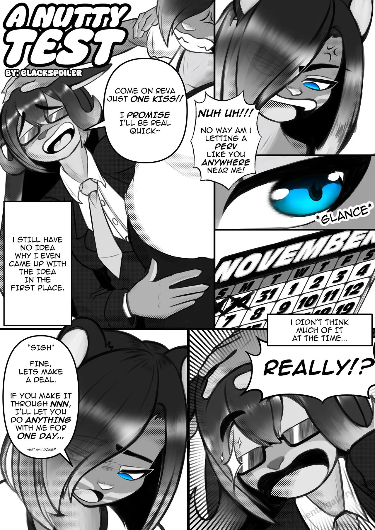 A Nutty Test porno comics Cover
