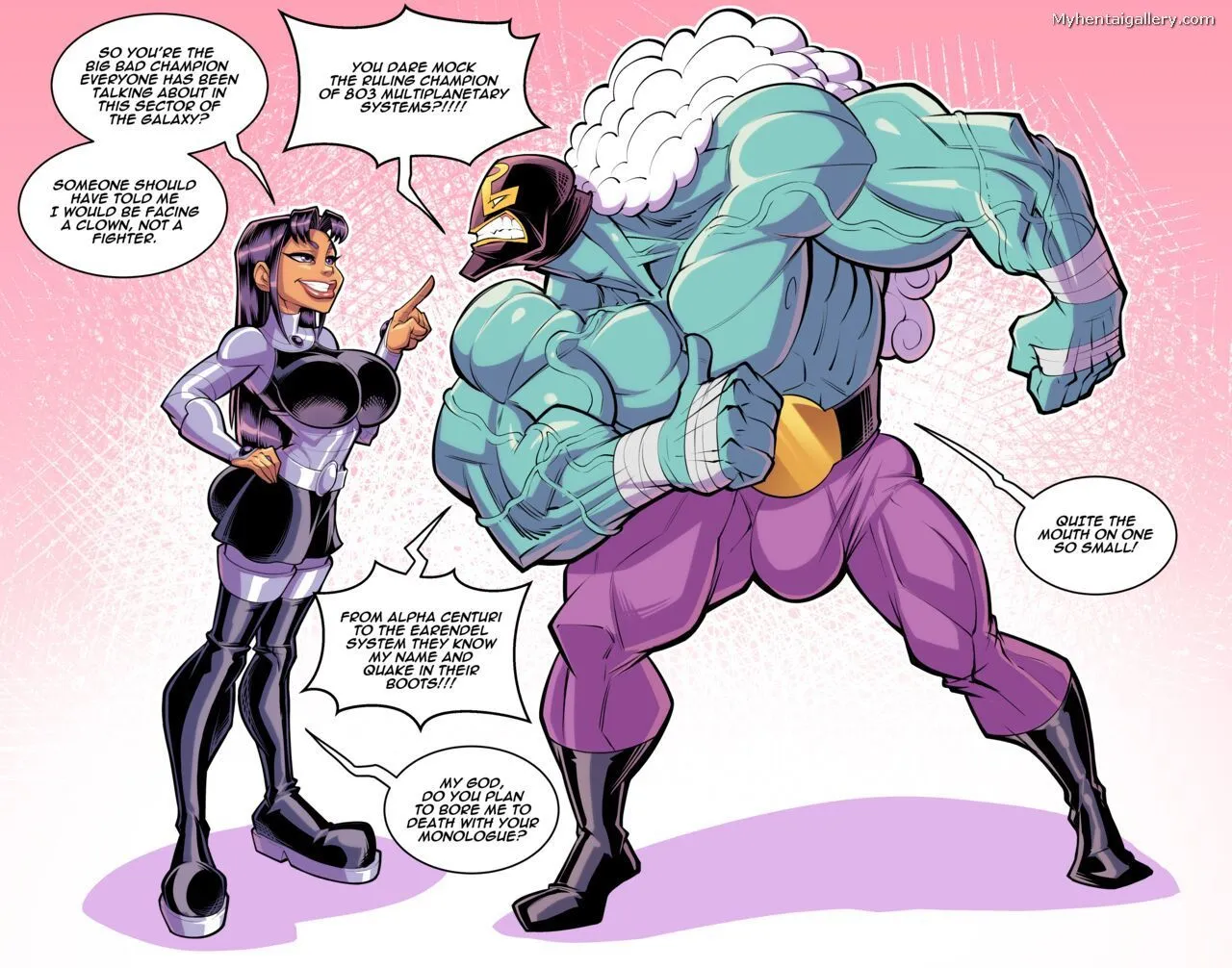 Rasslor Vs Blackfire porno comics