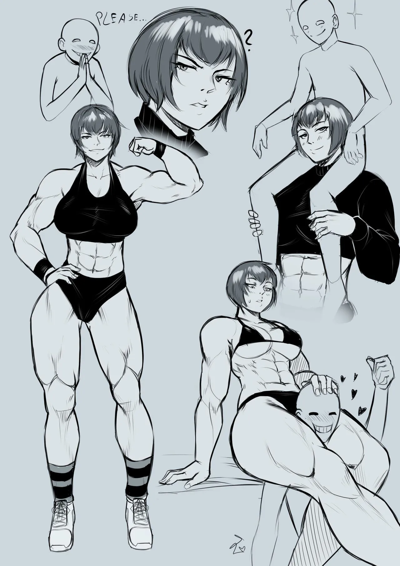 Relationship With Buff Girl porno comics