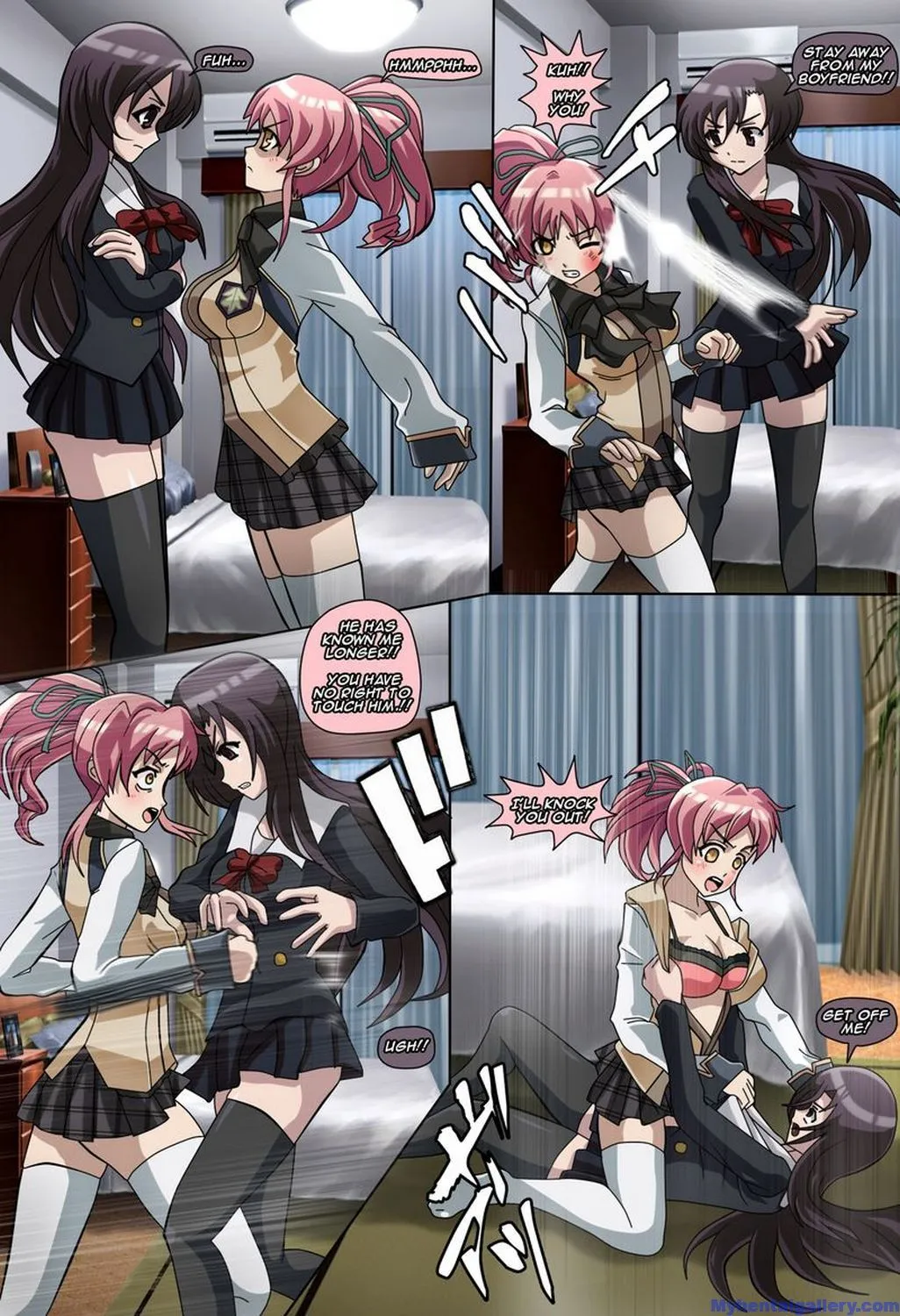 Yandere Catfight - Kotohana Vs Haruka porno comics