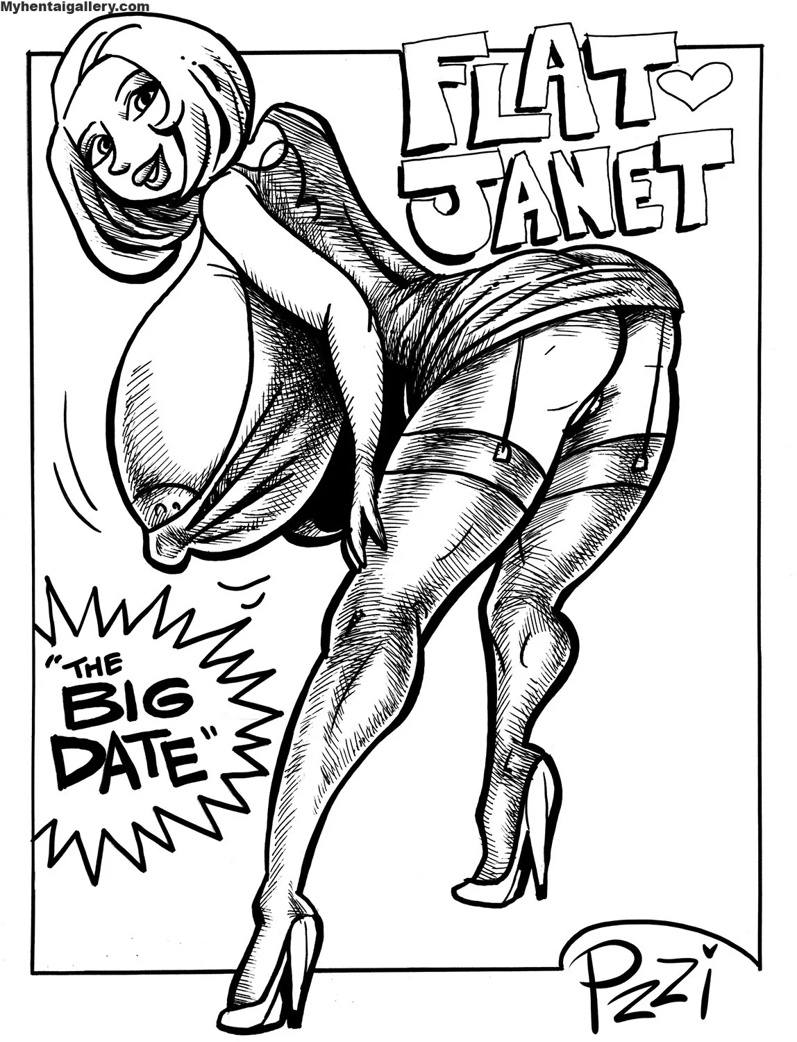 Flat Janet porno comics