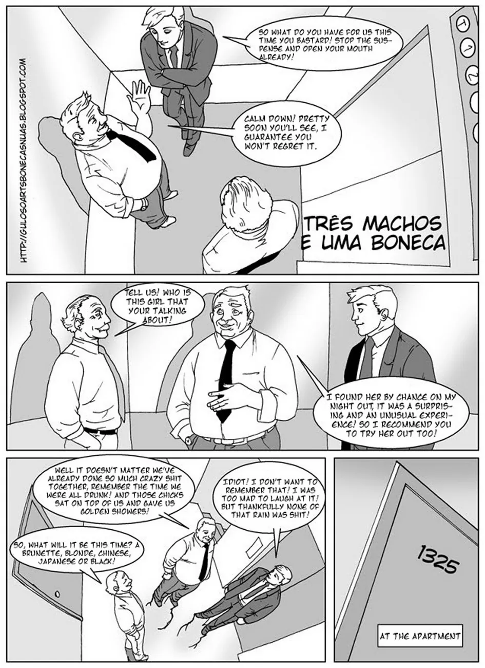 Three Men And A Doll porno comics