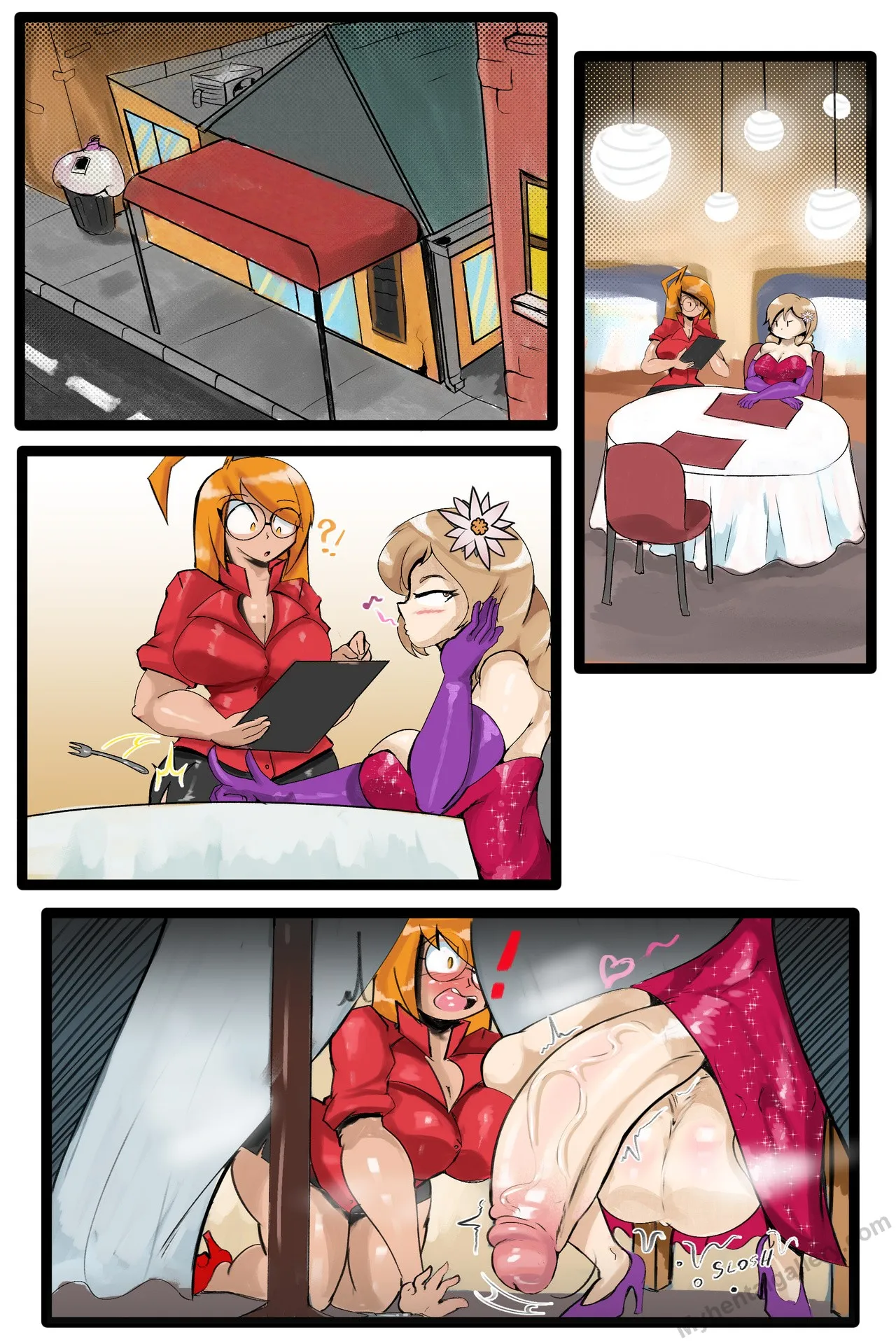 Pleasant Dinner porno comics Cover