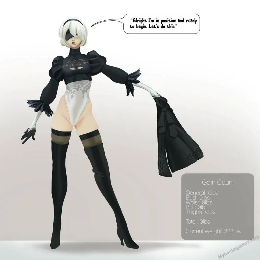 2B Weight Gain Drive porno comics Cover