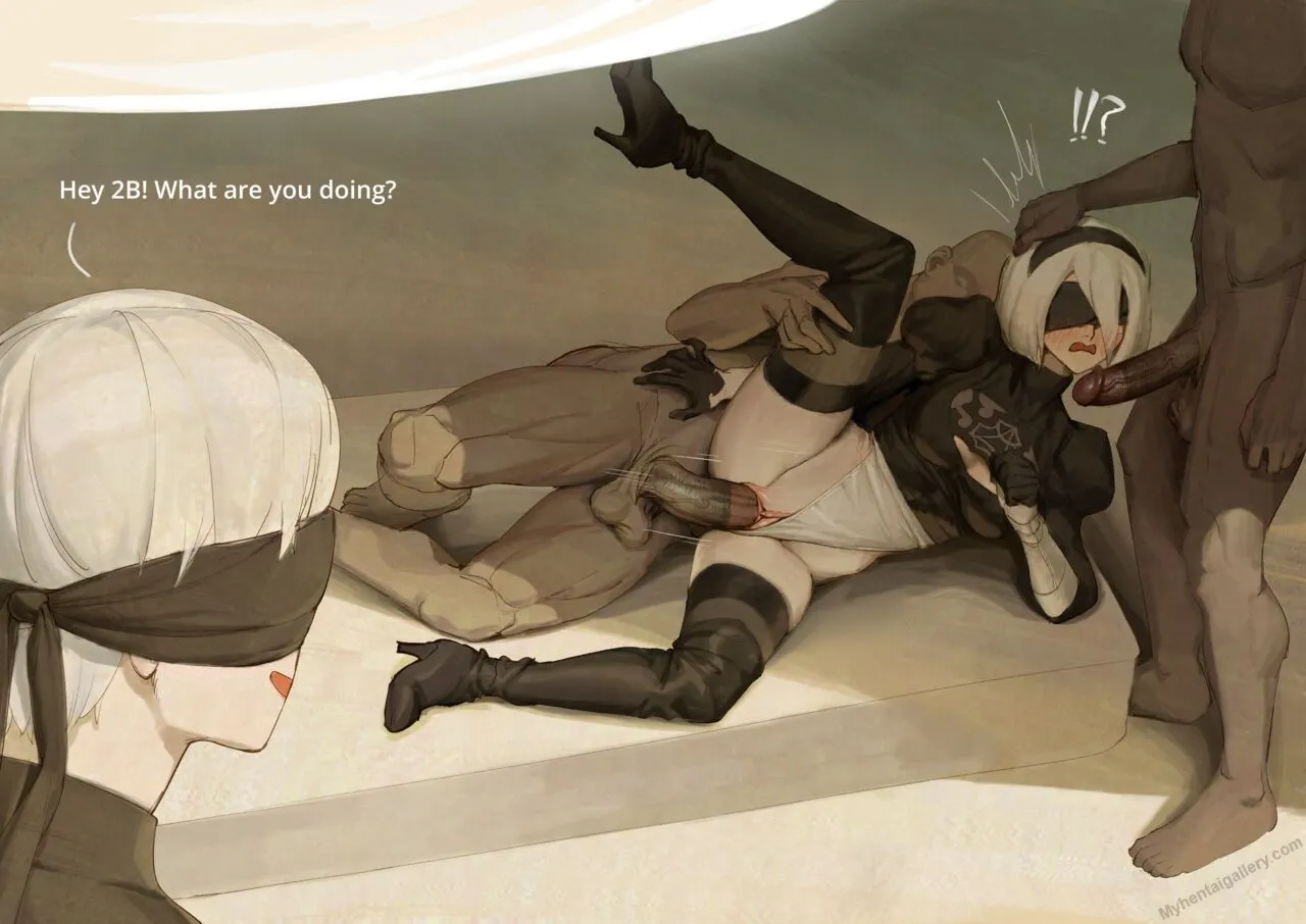2B Has An Oil Leak porno comics Cover