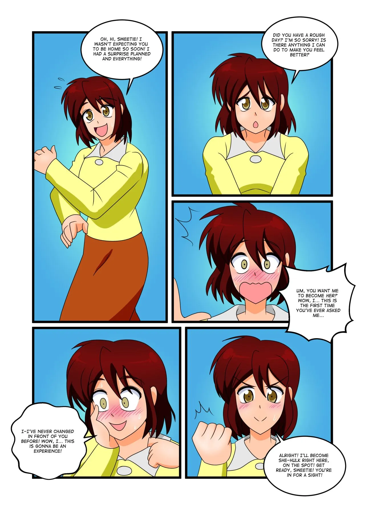 My Sweetheart She-Hulk porno comics