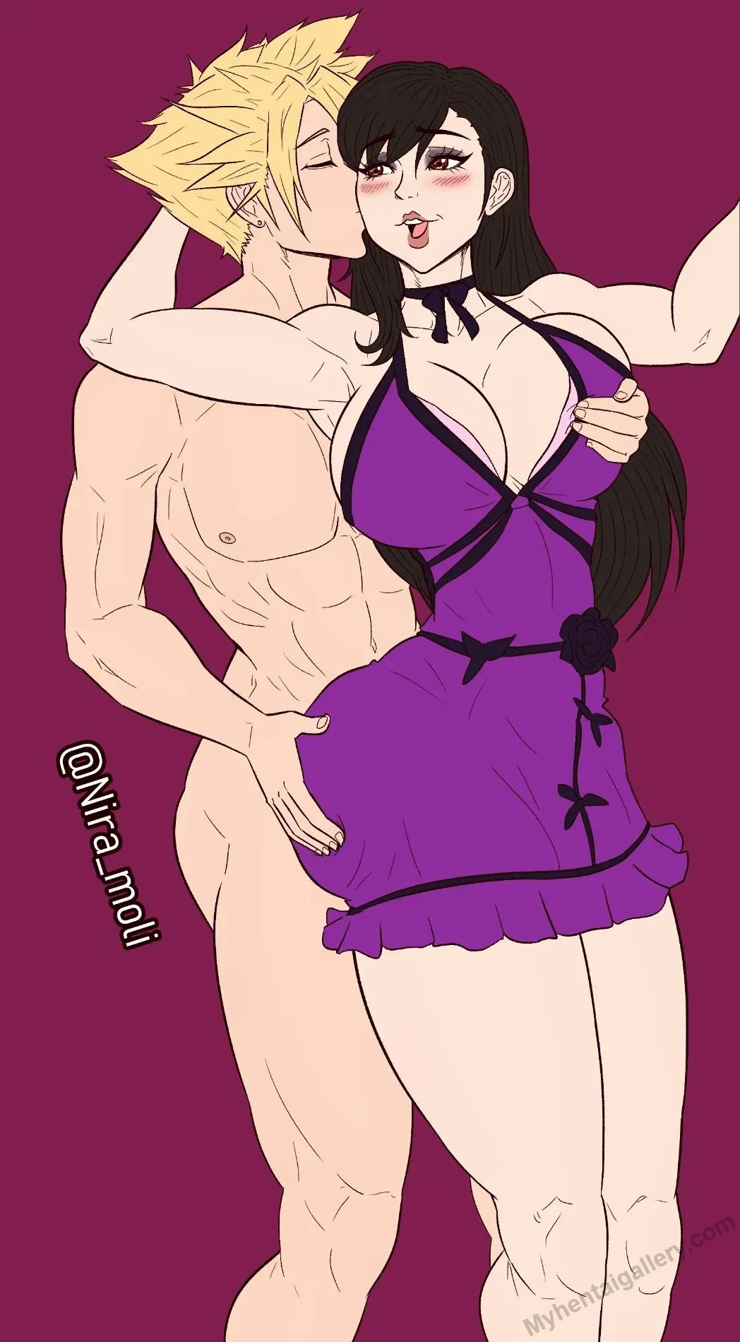 Tifa x Cloud porno comics