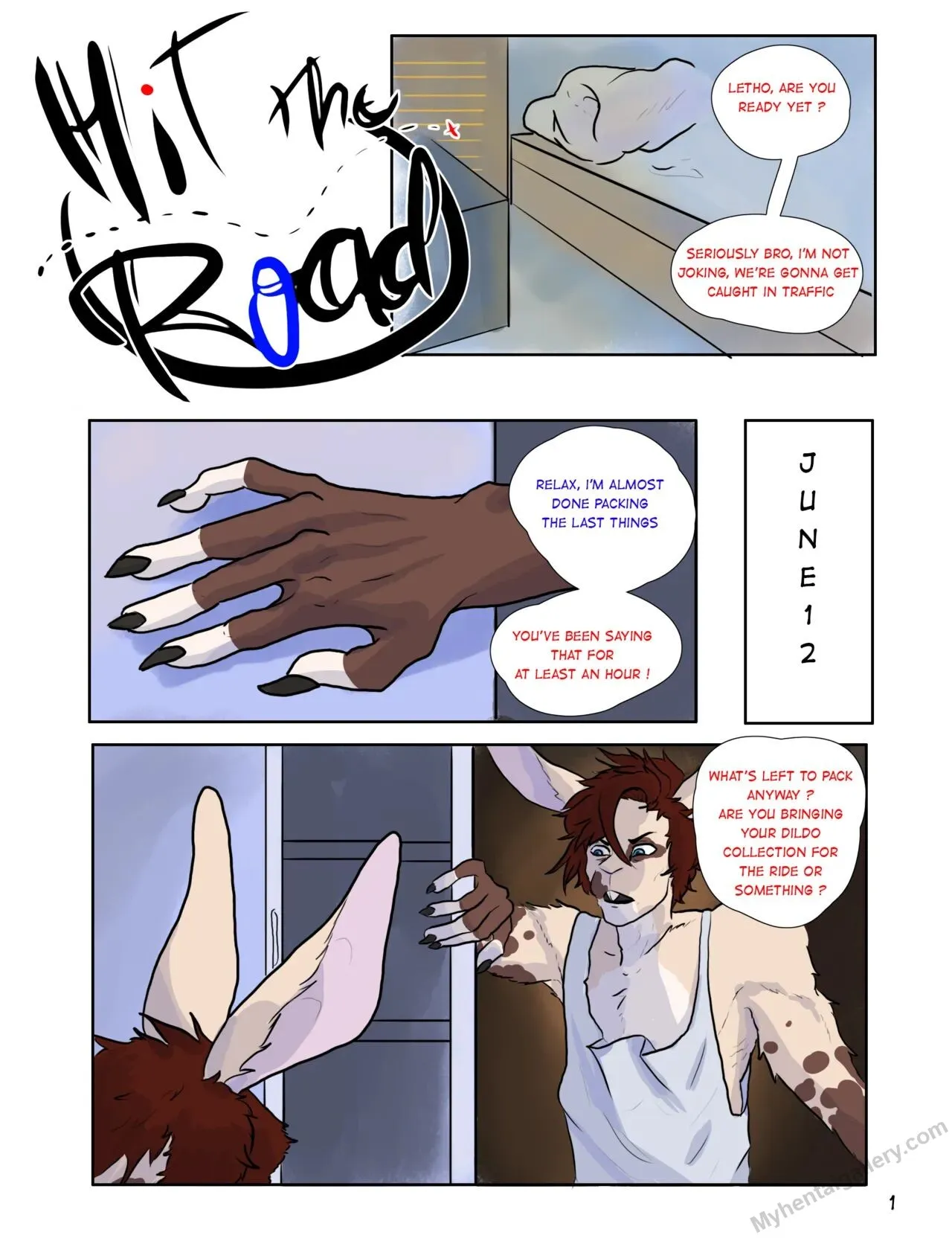 Hit The Road 1 - Hotel California porno comics
