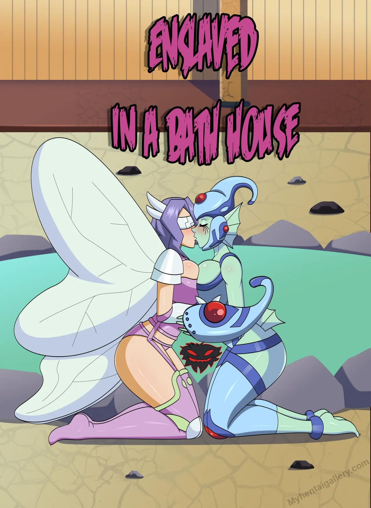 Enslaved In A Bath House porno comics Cover