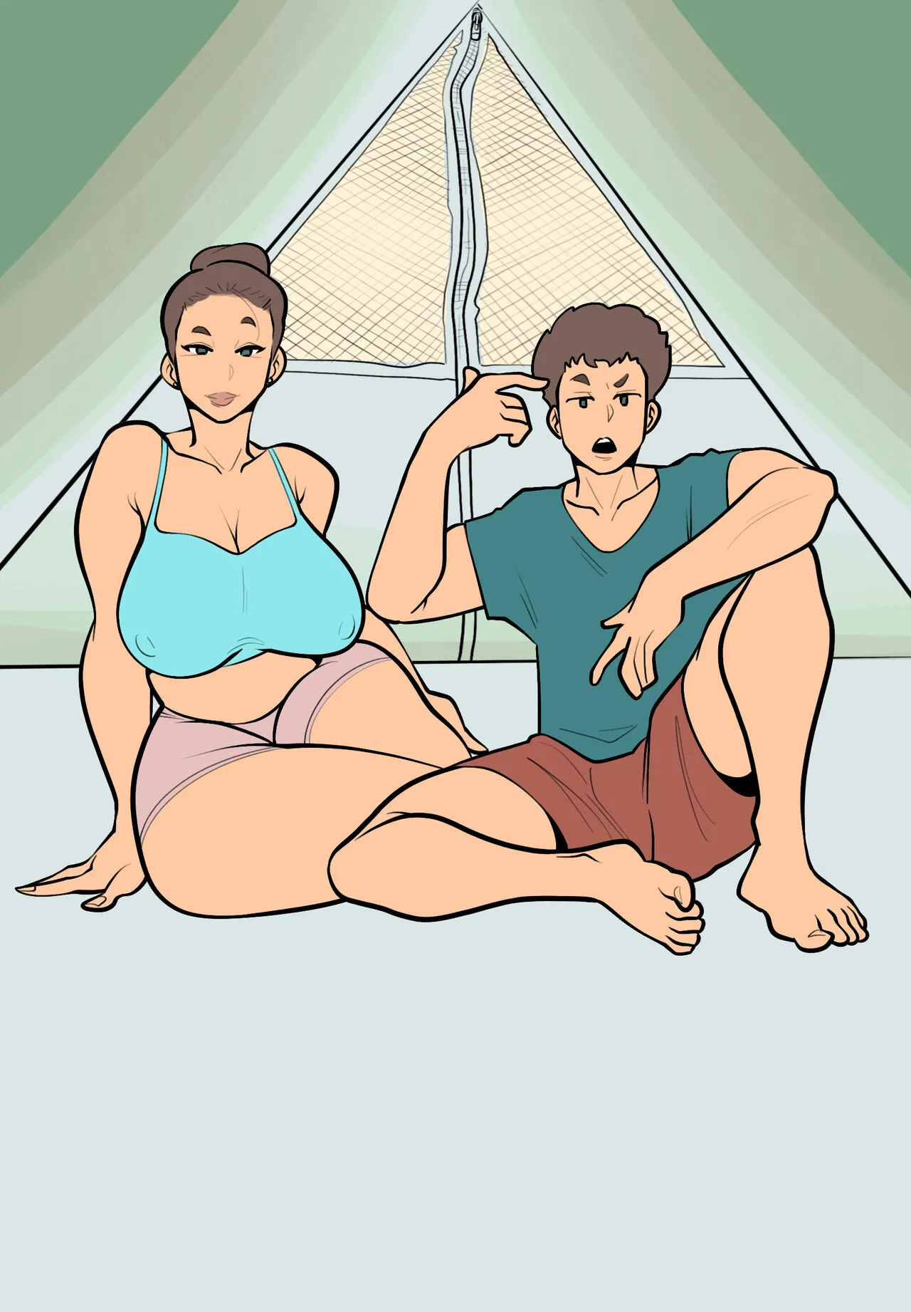 Camping With Mom Goes Viral porno comics