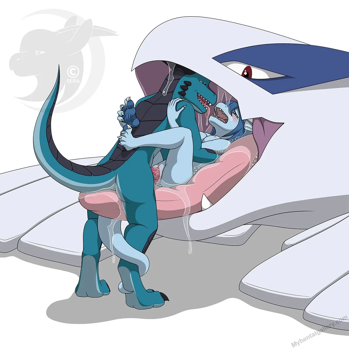 Intimate Time With Sera And Lugia porno comics Cover