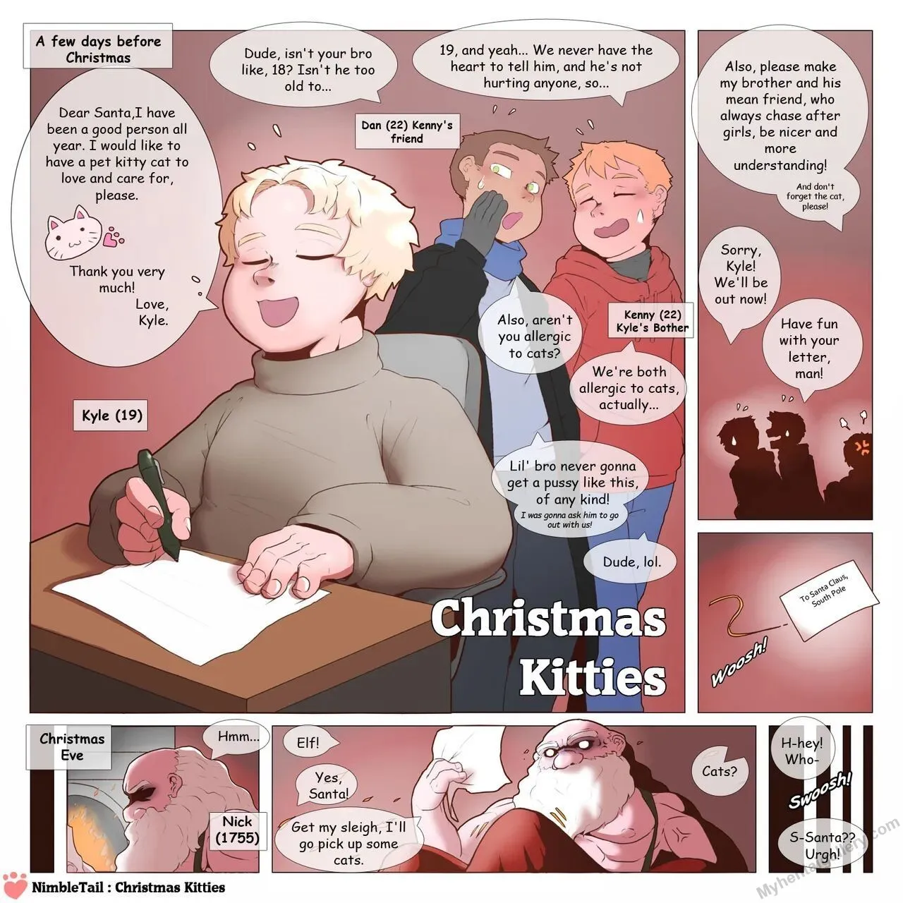 Christmas Kitties porno comics Cover