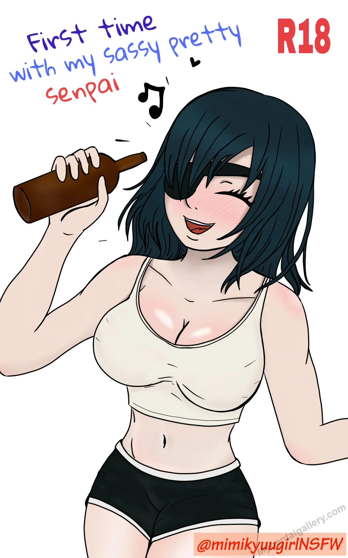 First Time With My Pretty Senpai porno comics Cover
