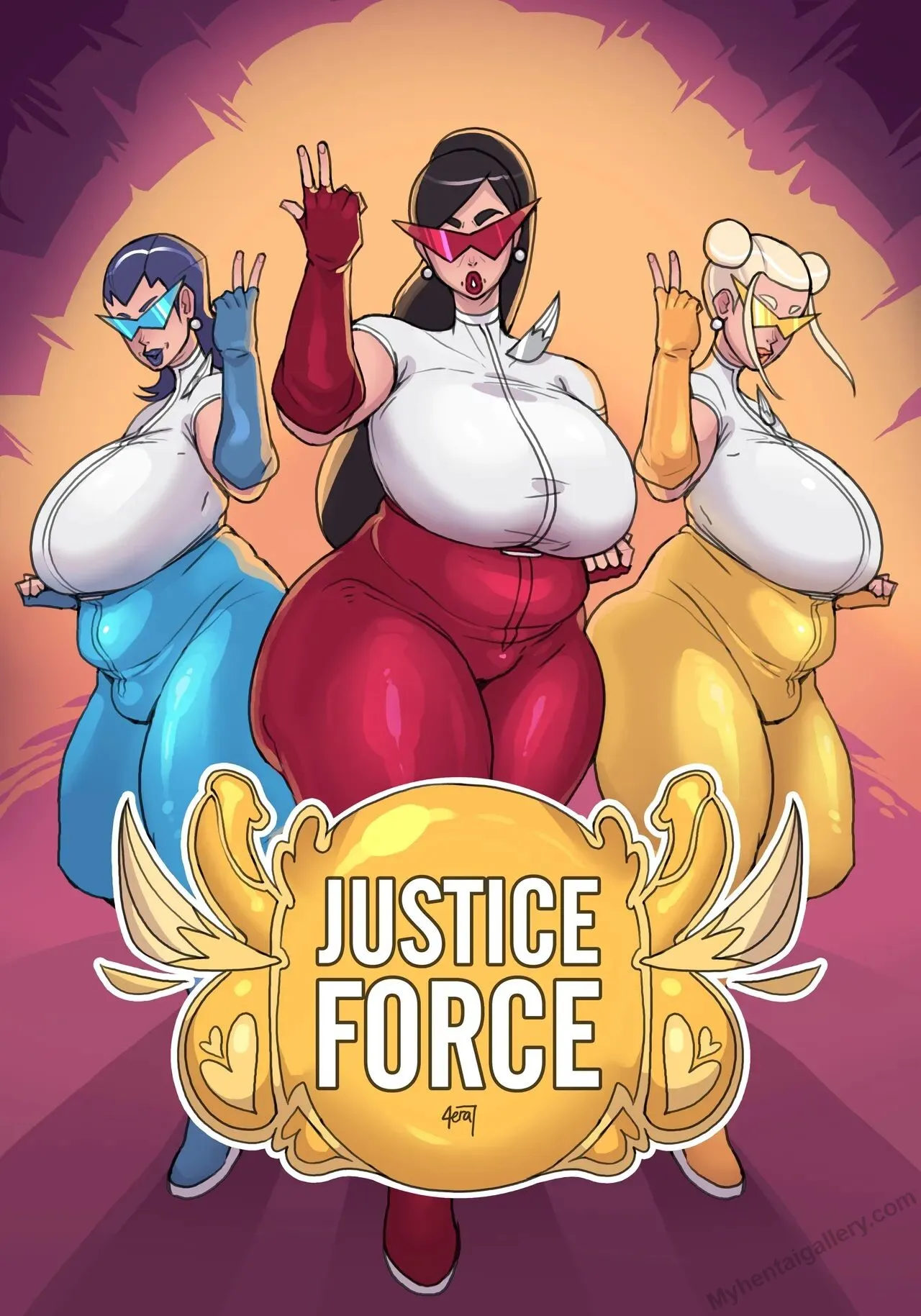 Justice Force 1 porno comics Cover
