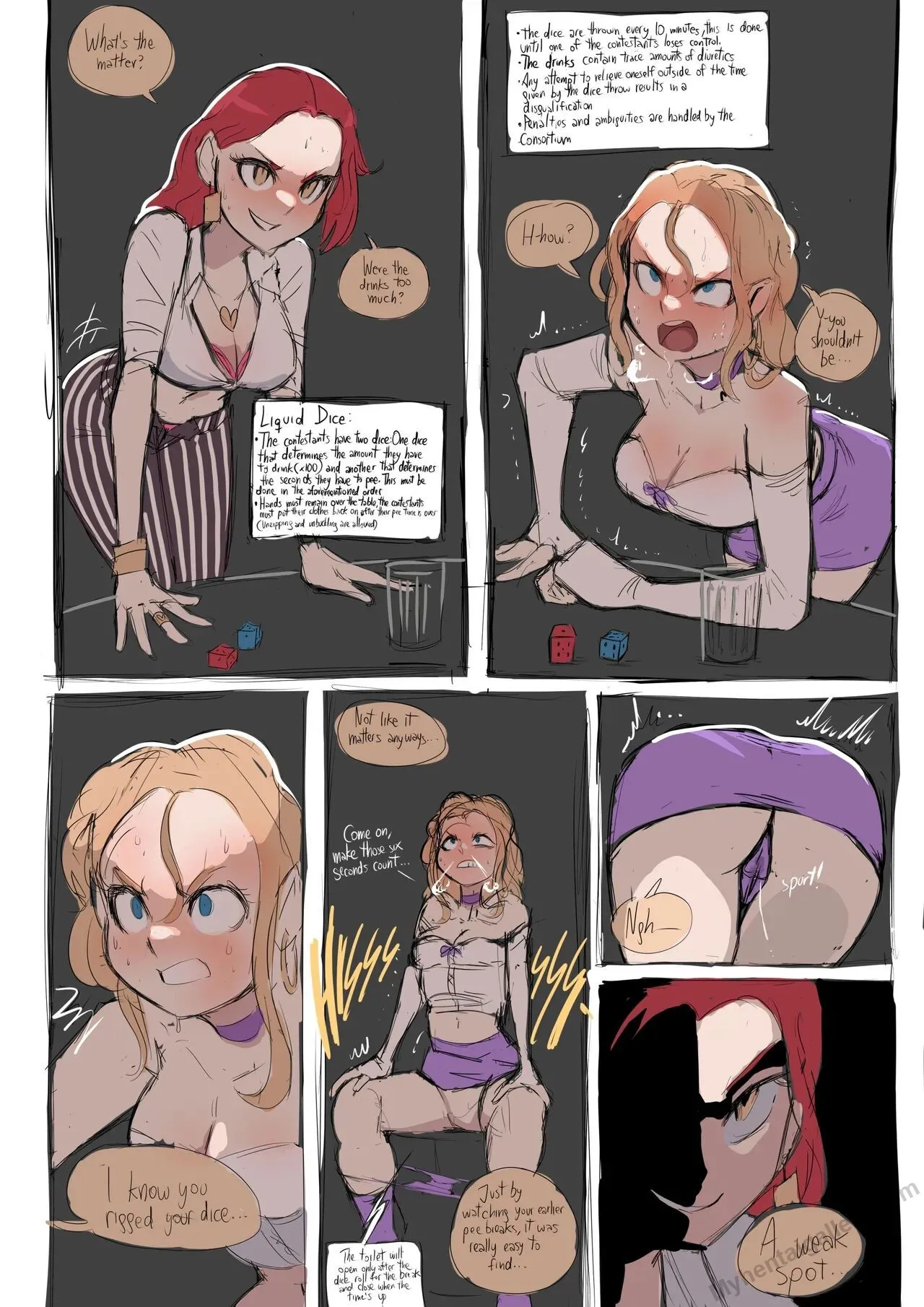 Liquid Dice porno comics Cover