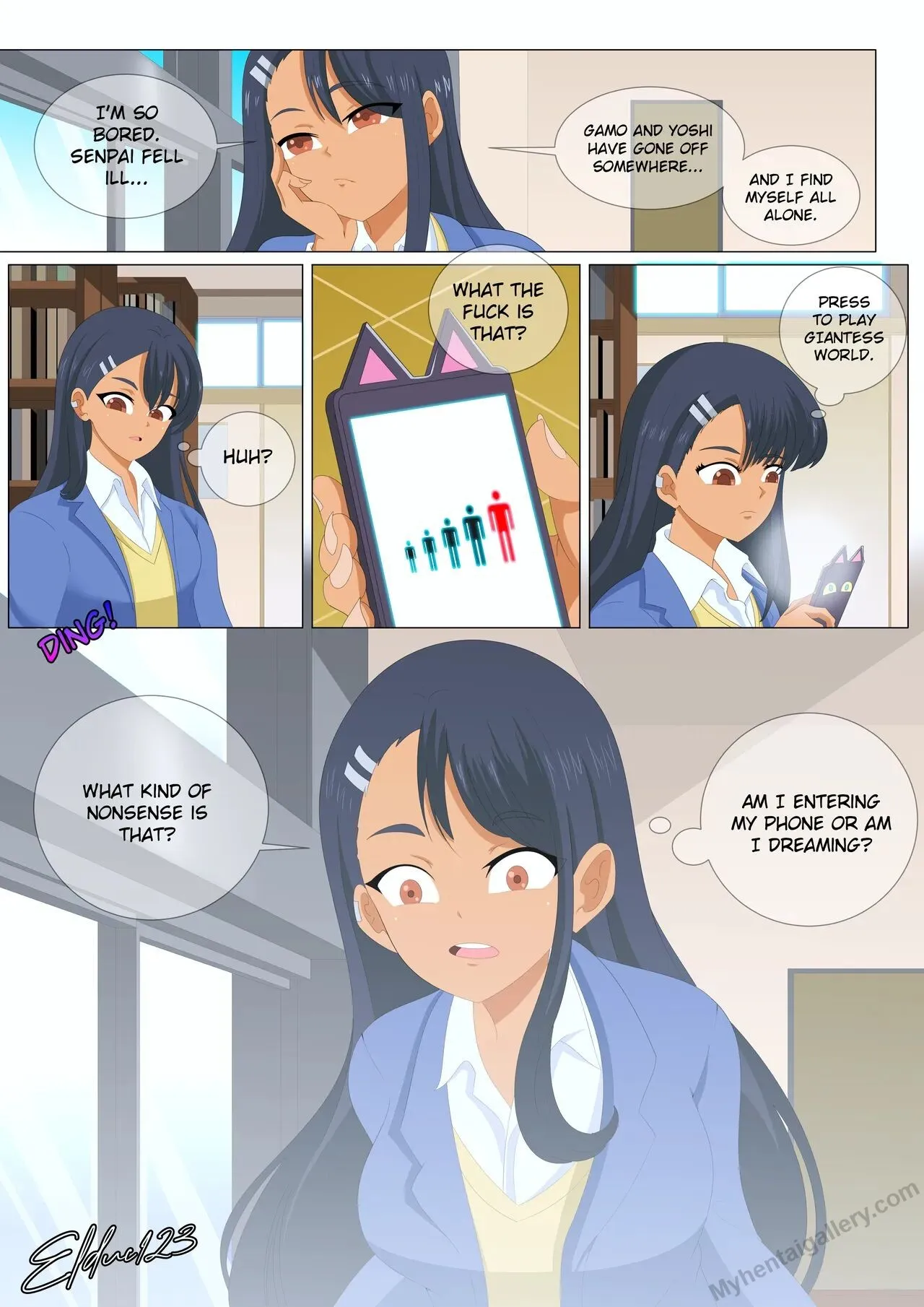 Nagatoro's Playworld porno comics Cover