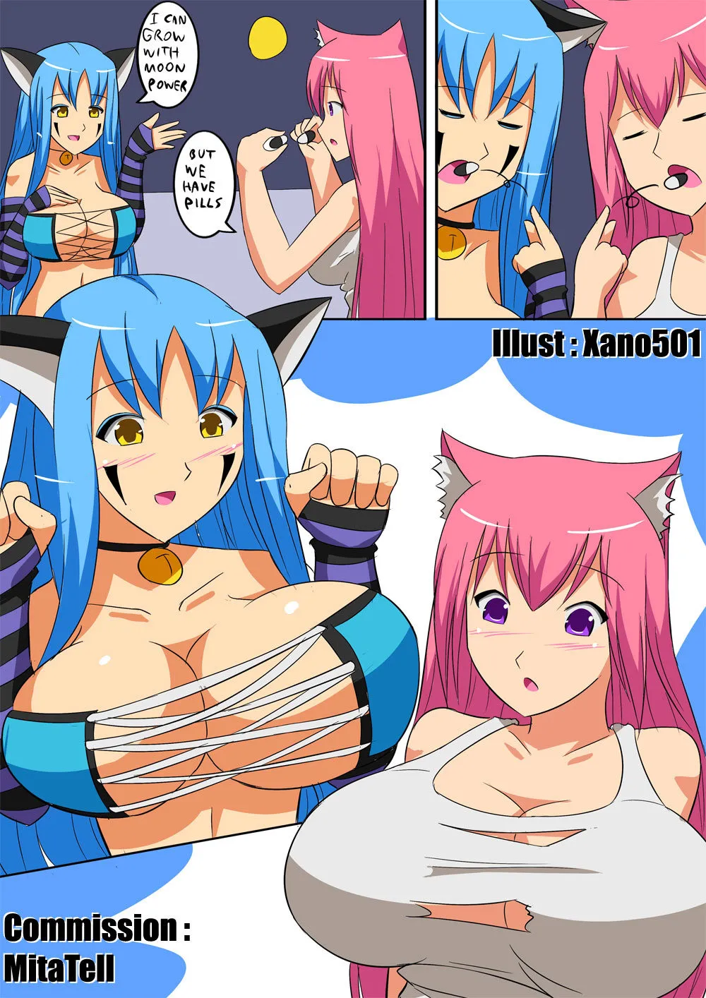 Myrrh And Maru - Boobs Don't Need Moon porno comics