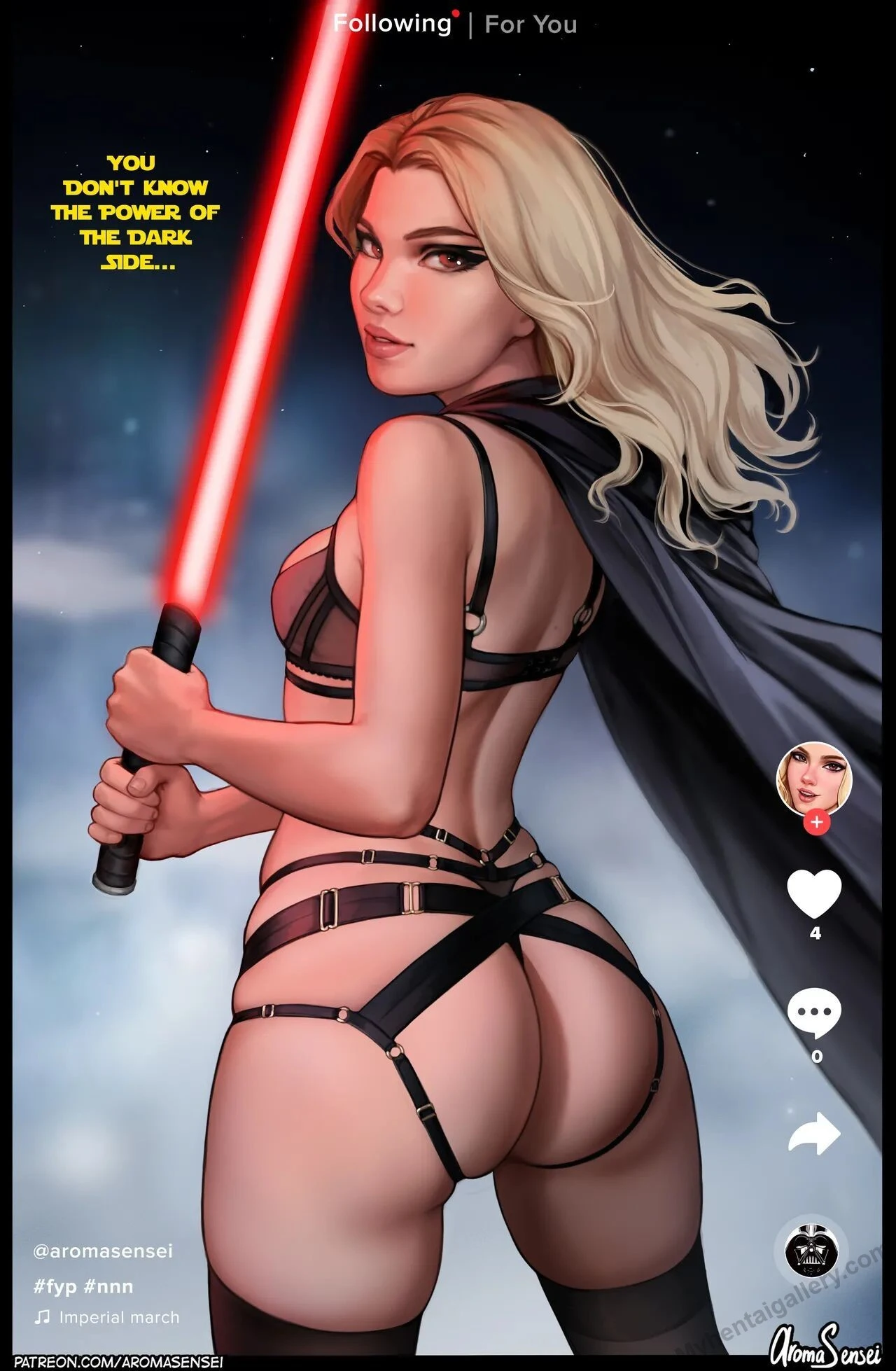 Gwen's Star Wars Cosplay (Futa Version) porno comics