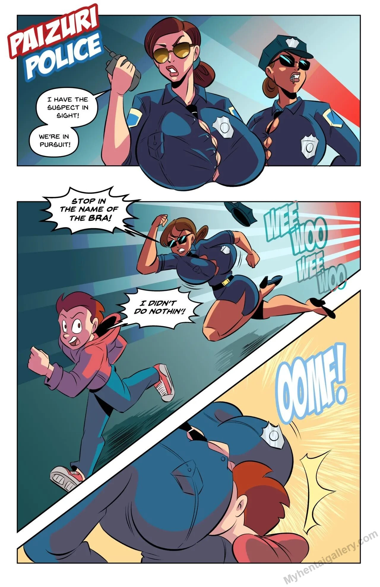 Paizuri Police porno comics