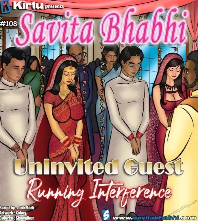 Savita Bhabhi 108 - Uninvited Guest porno comics Cover