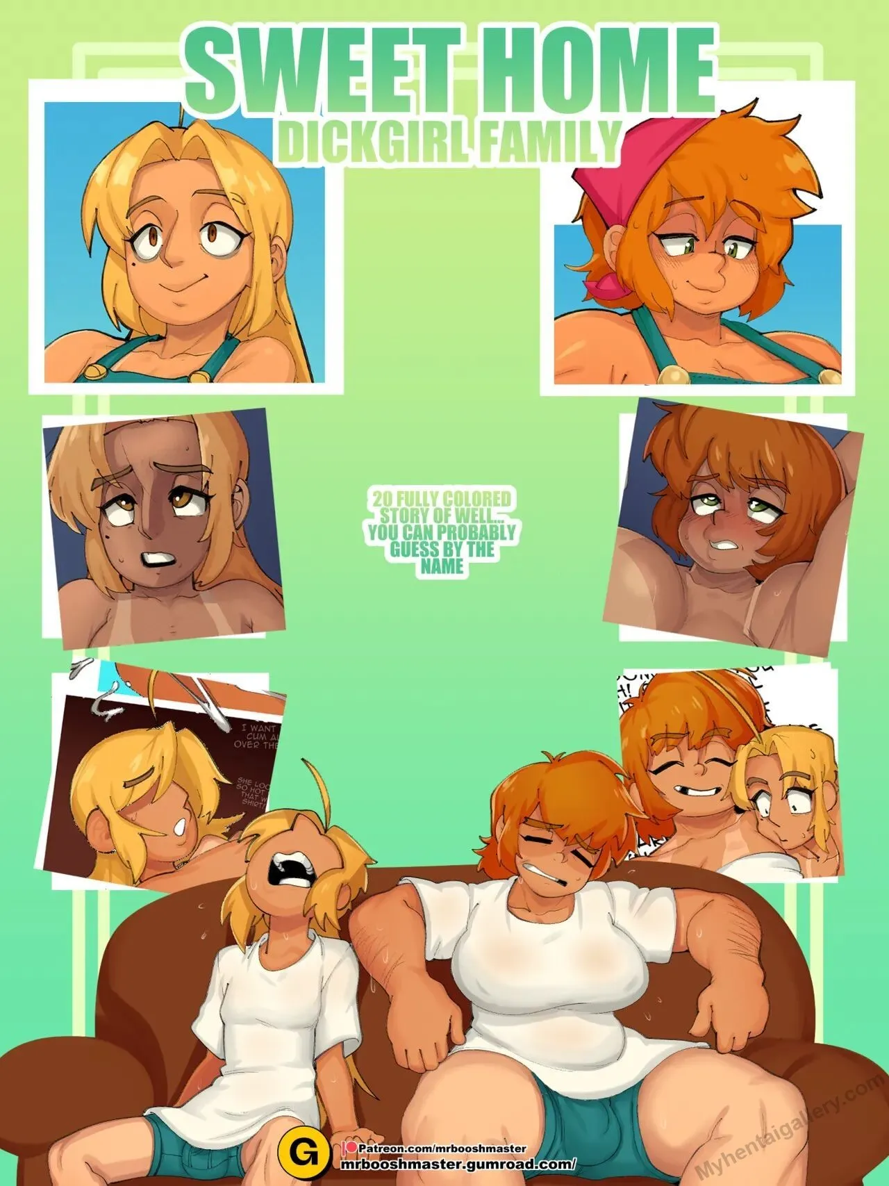 Sweet Home Dickgirl Family porno comics Cover