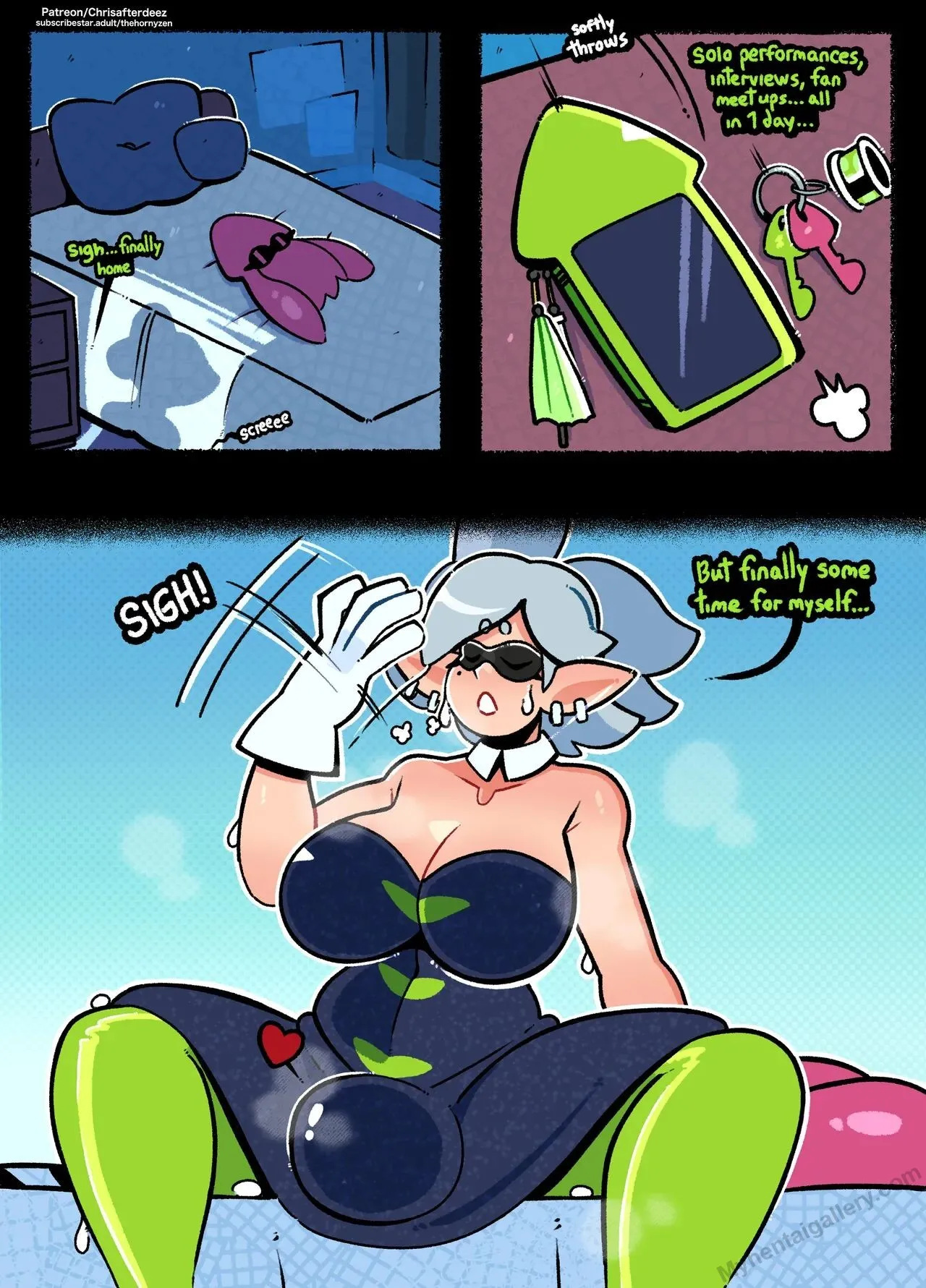 Marie's Time Off! porno comics Cover