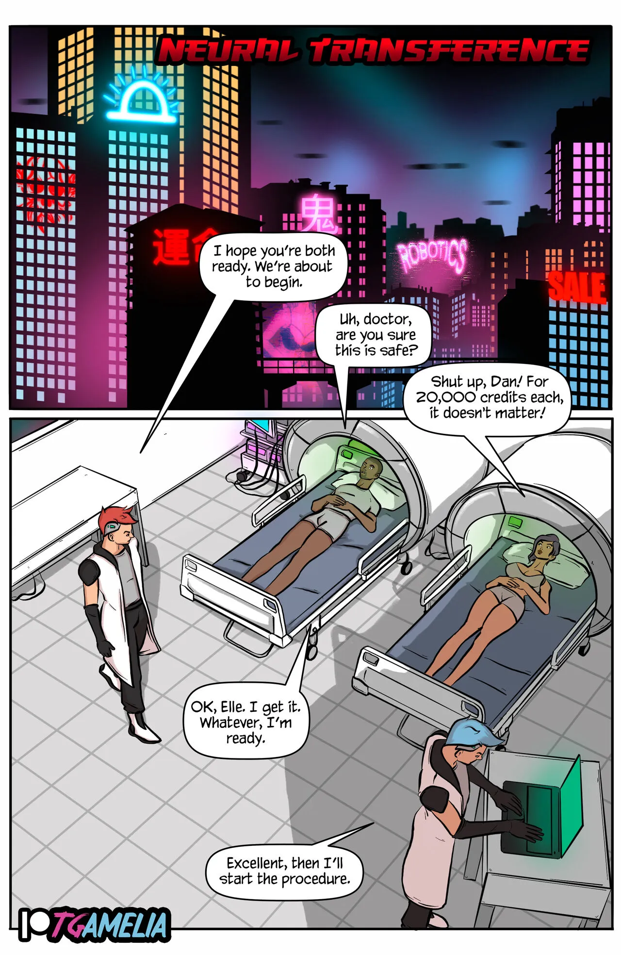 Neural Transference porno comics Cover