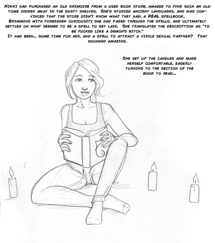 The Demon's Bitch porno comics Cover