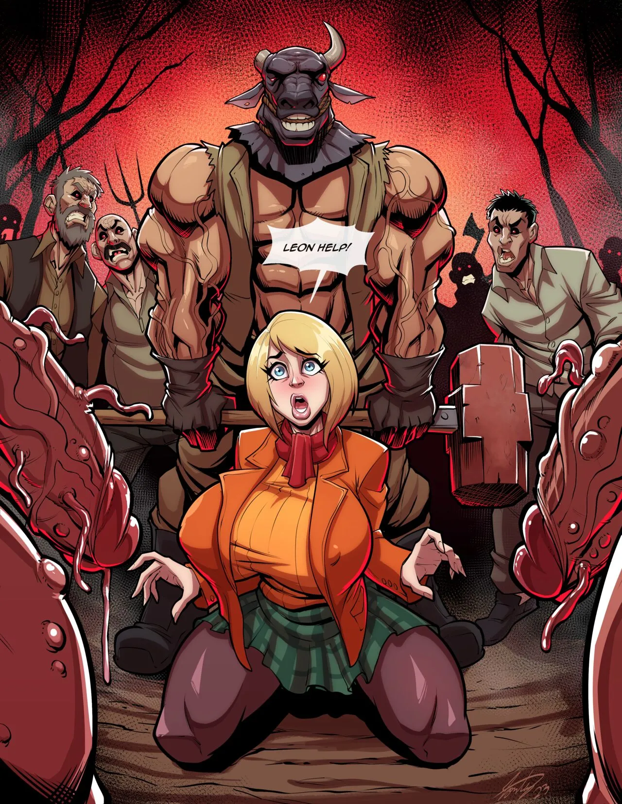 Helpless Ashley Graham porno comics