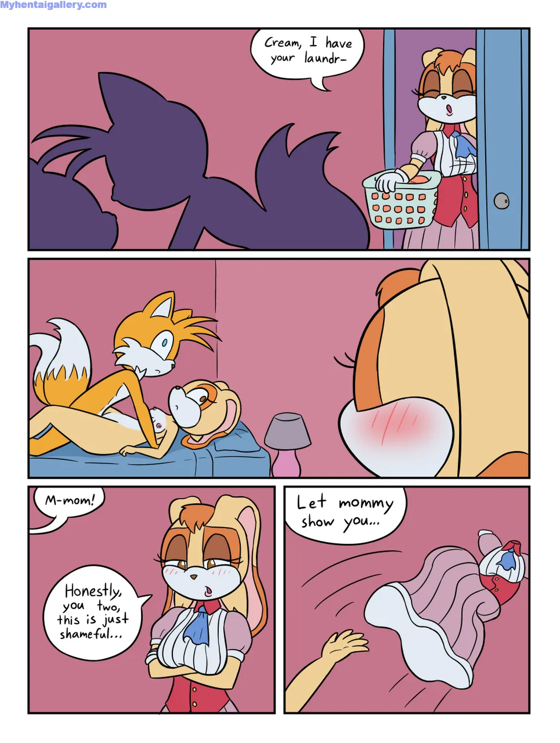 Vanilla, Tails And Cream porno comics