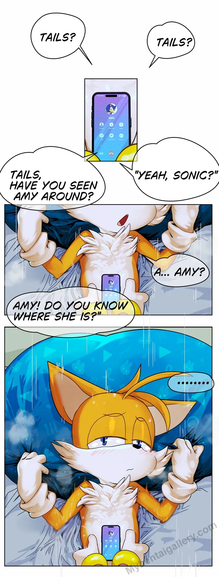 Amy Rose x Tails NTR porno comics Cover