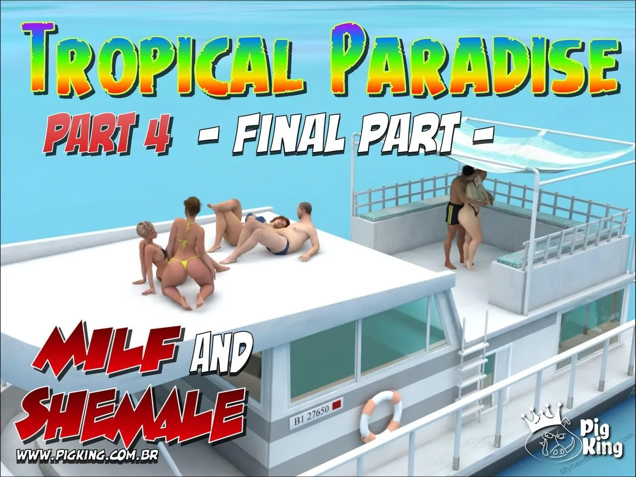 Tropical Paradise 4 porno comics Cover
