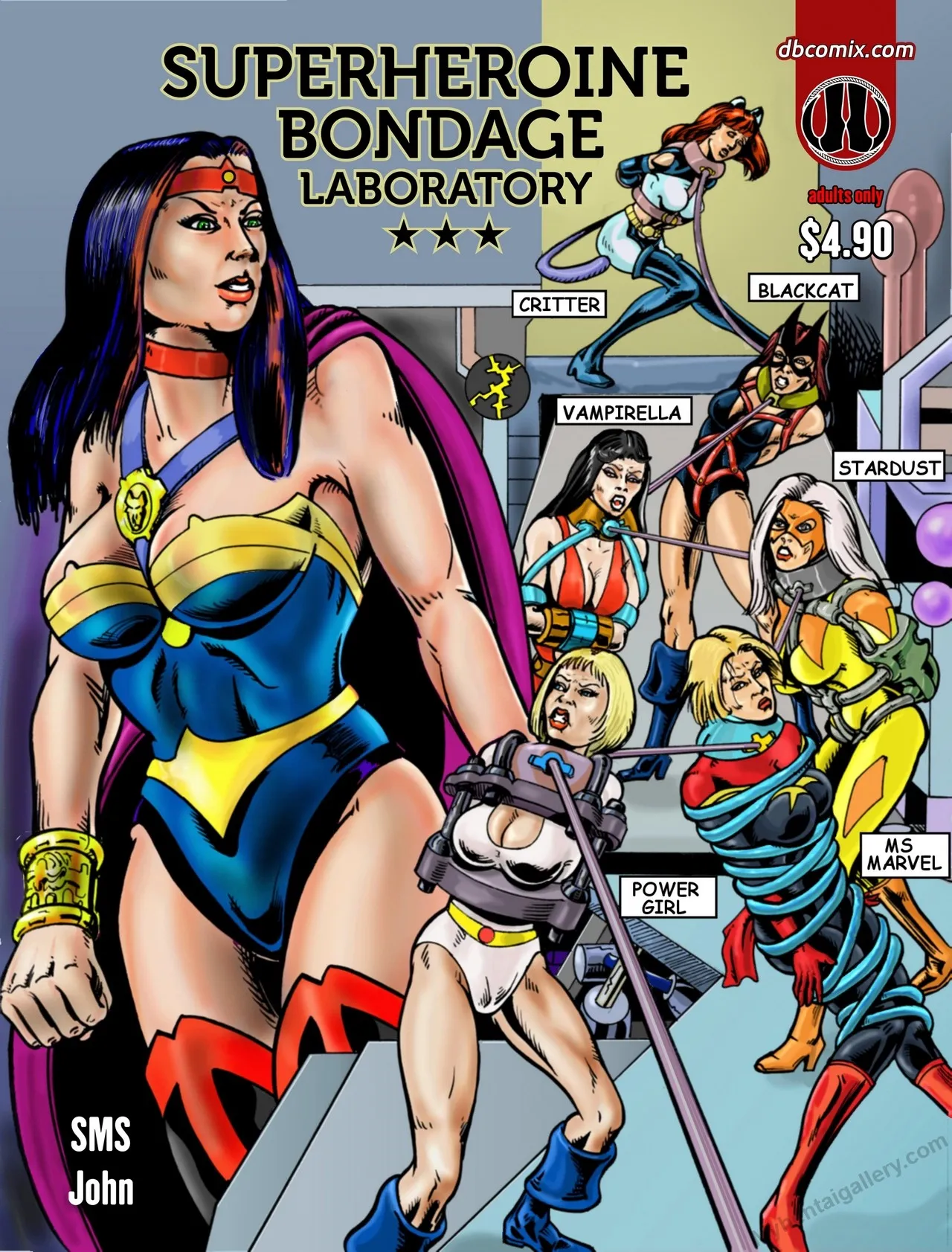 Superheroine Bondage Laboratory 1 porno comics Cover