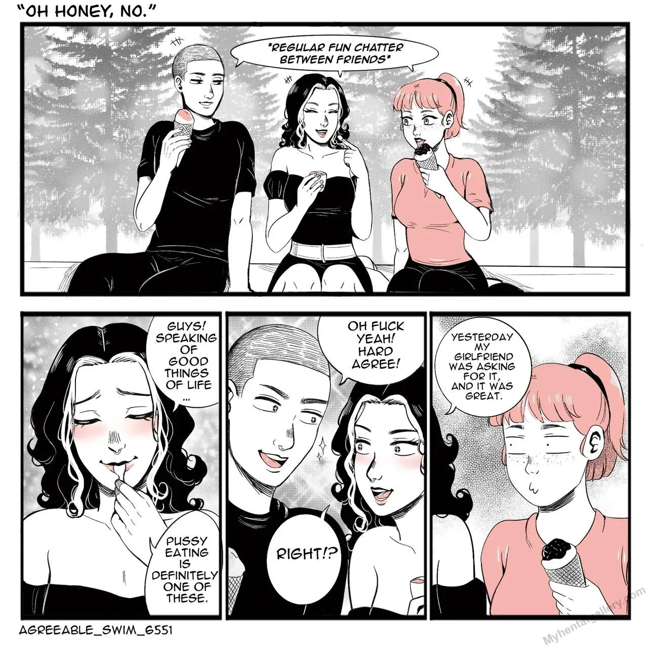 Oh Honey, No porno comics Cover