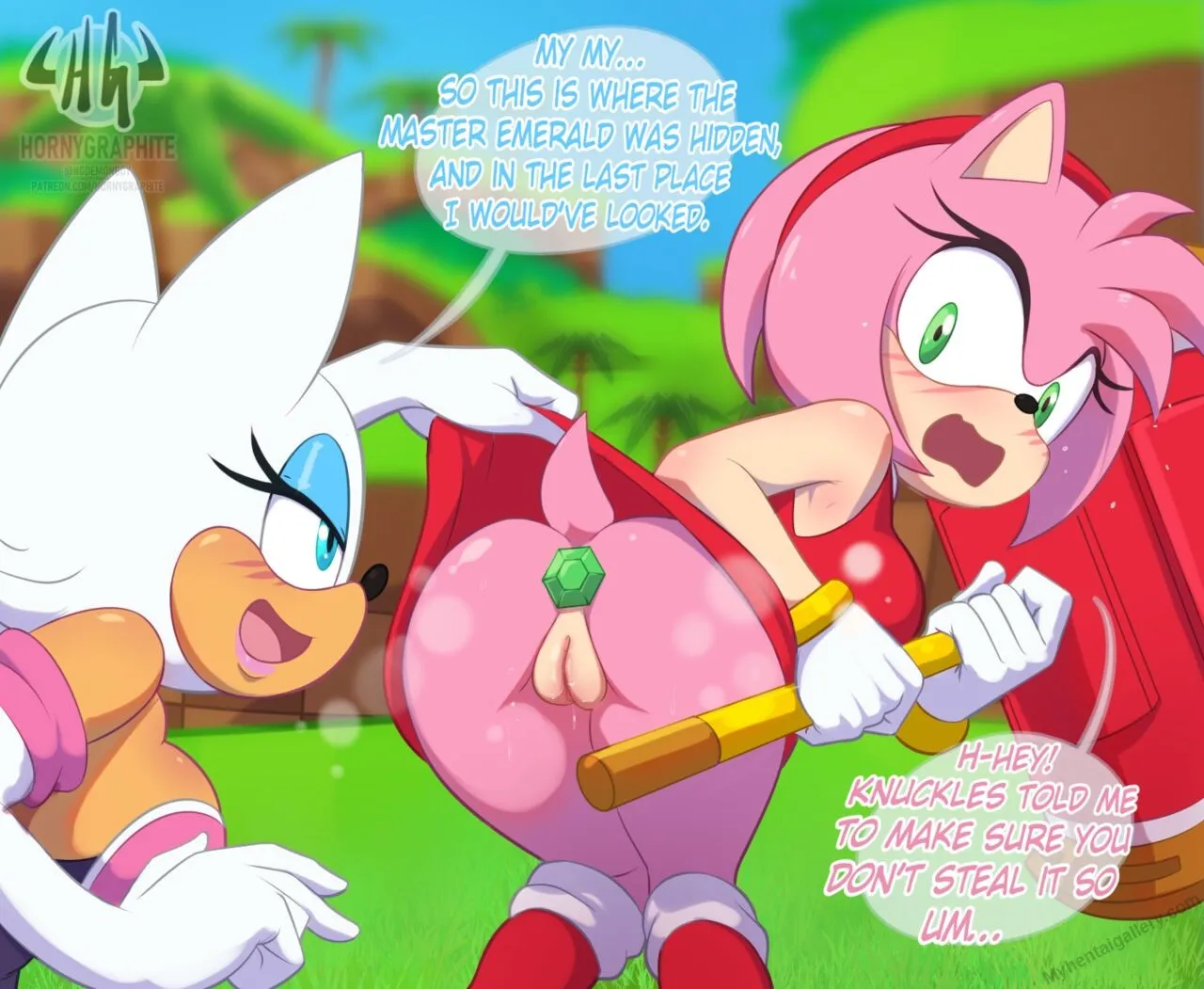 Amy x Rouge porno comics