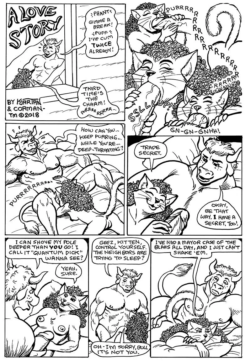 A Love Story porno comics Cover