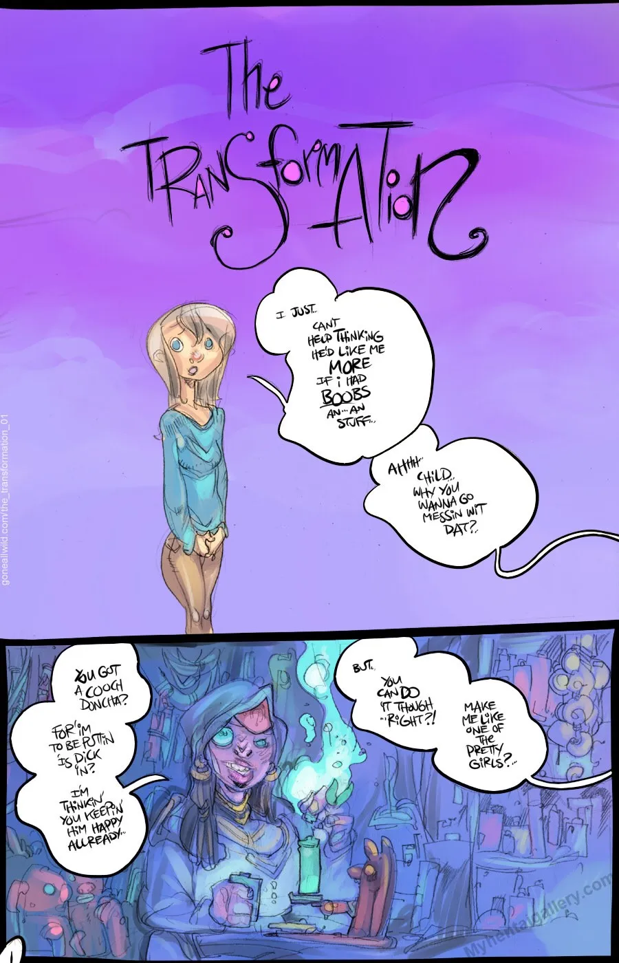 The Transformation porno comics Cover